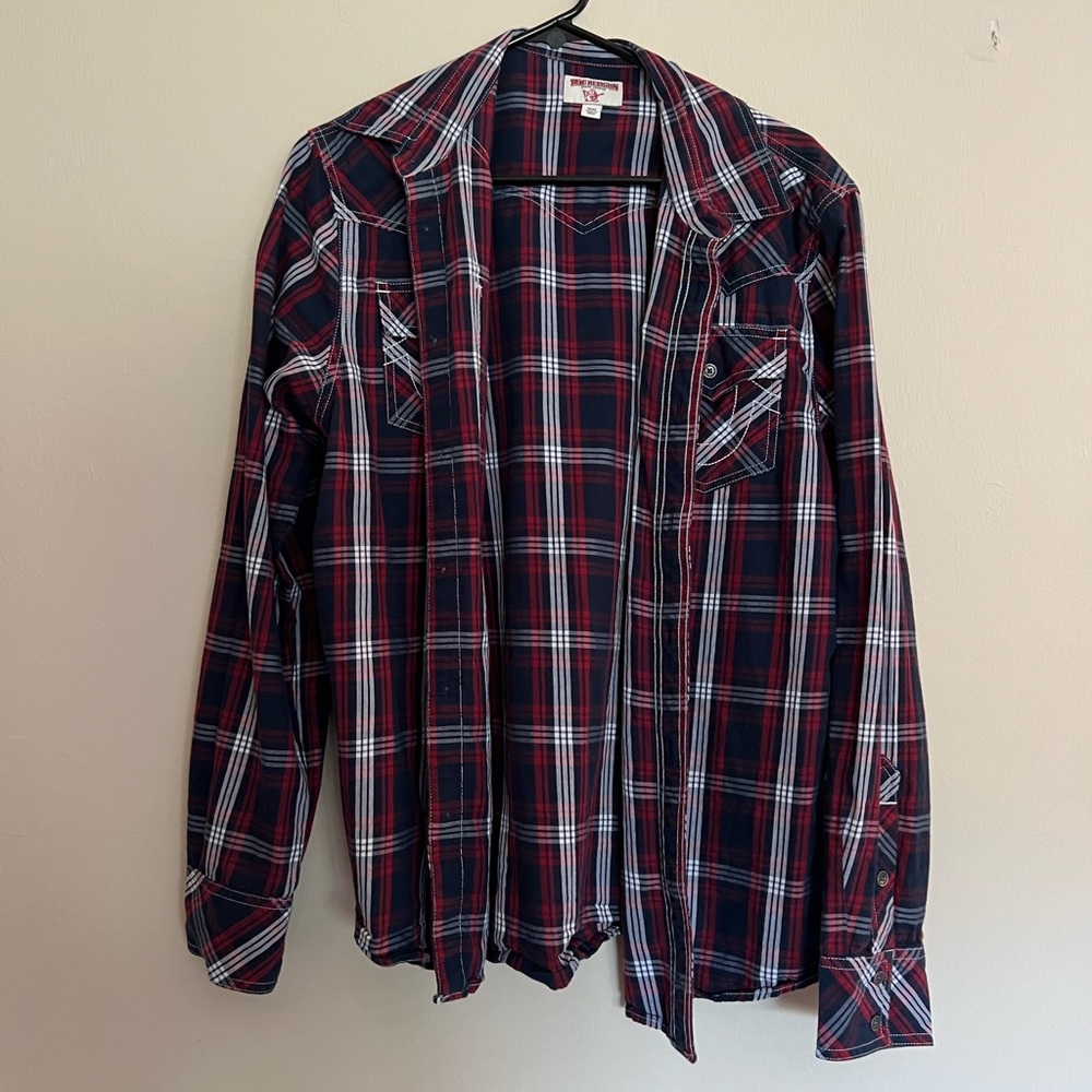 True religion button down shirt